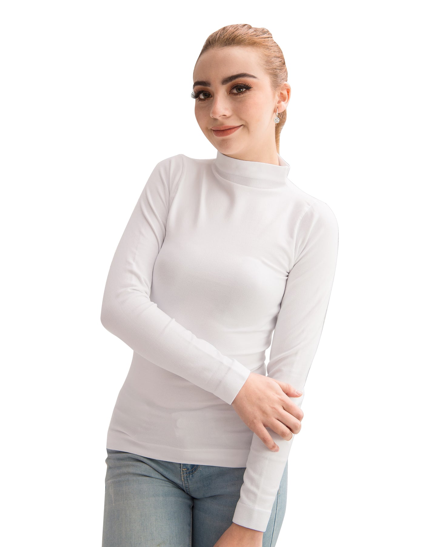 Manga Larga Cuello Alto