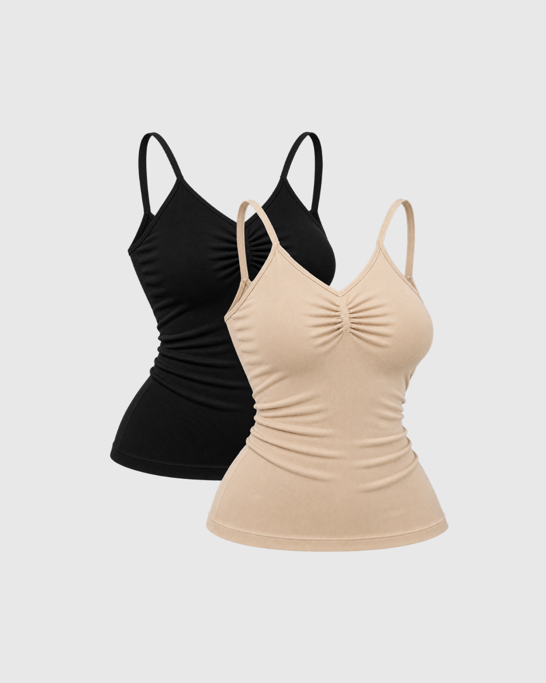 Pack de 2 Camisetas De Tirantes Cuello V