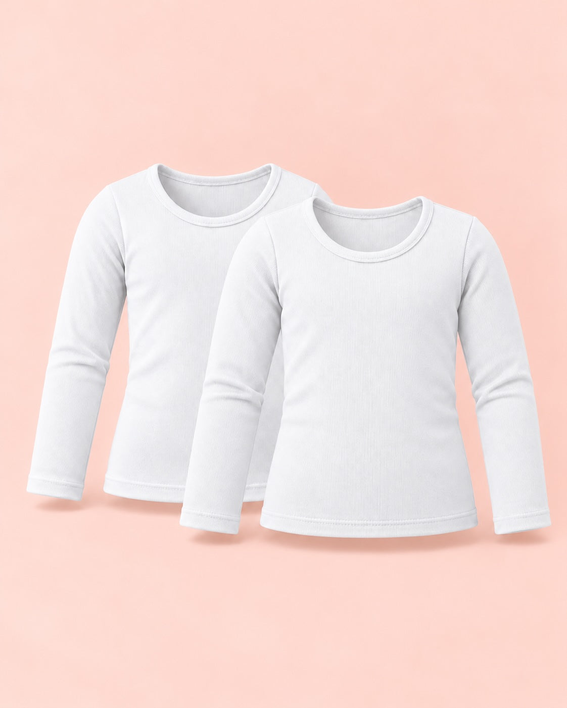 Pack de 2 Mangas Largas Cuello Redondo Infantil