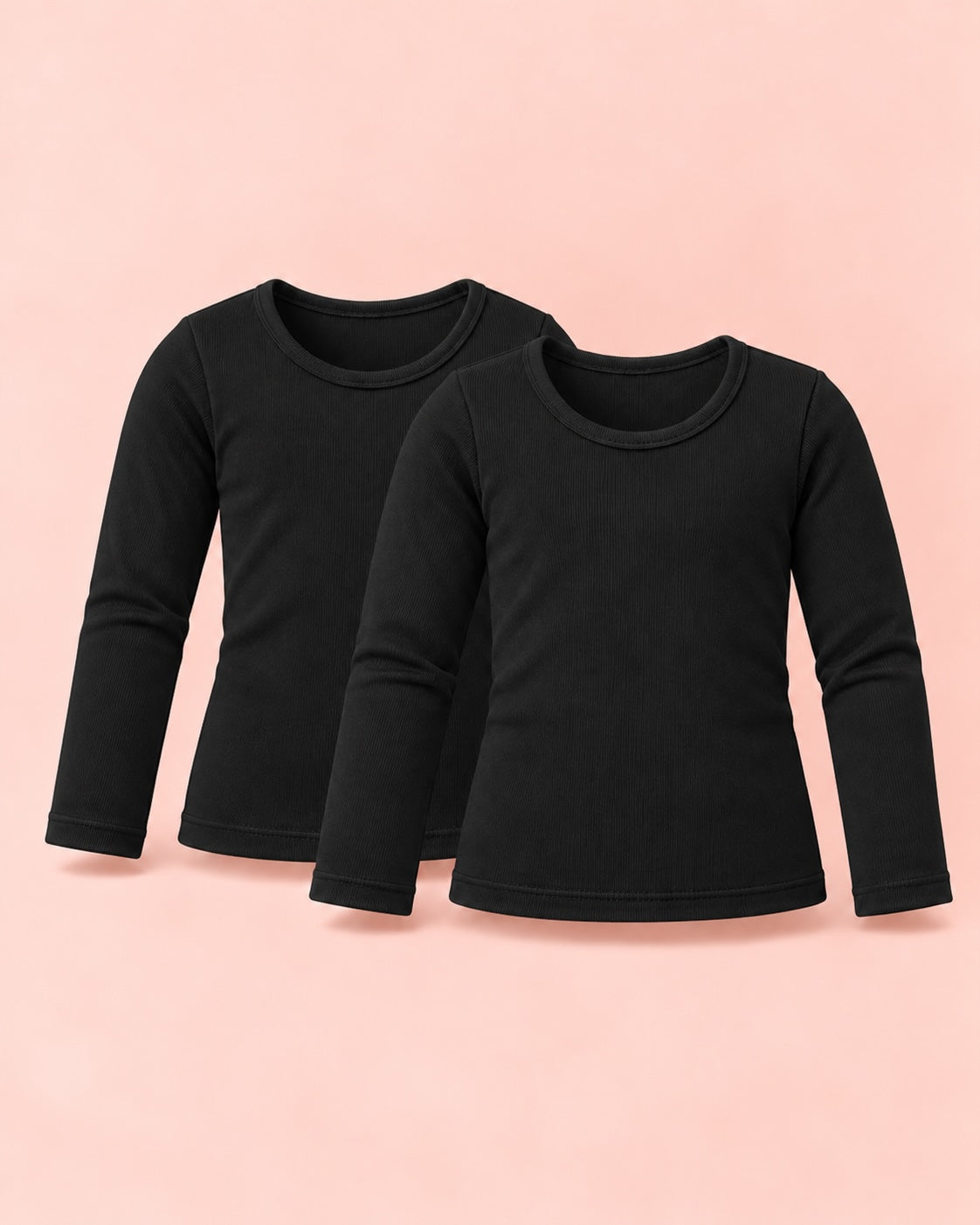 Pack de 2 Mangas Largas Cuello Redondo Infantil