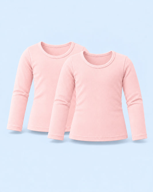Pack de 2 Mangas Largas Cuello Redondo Infantil