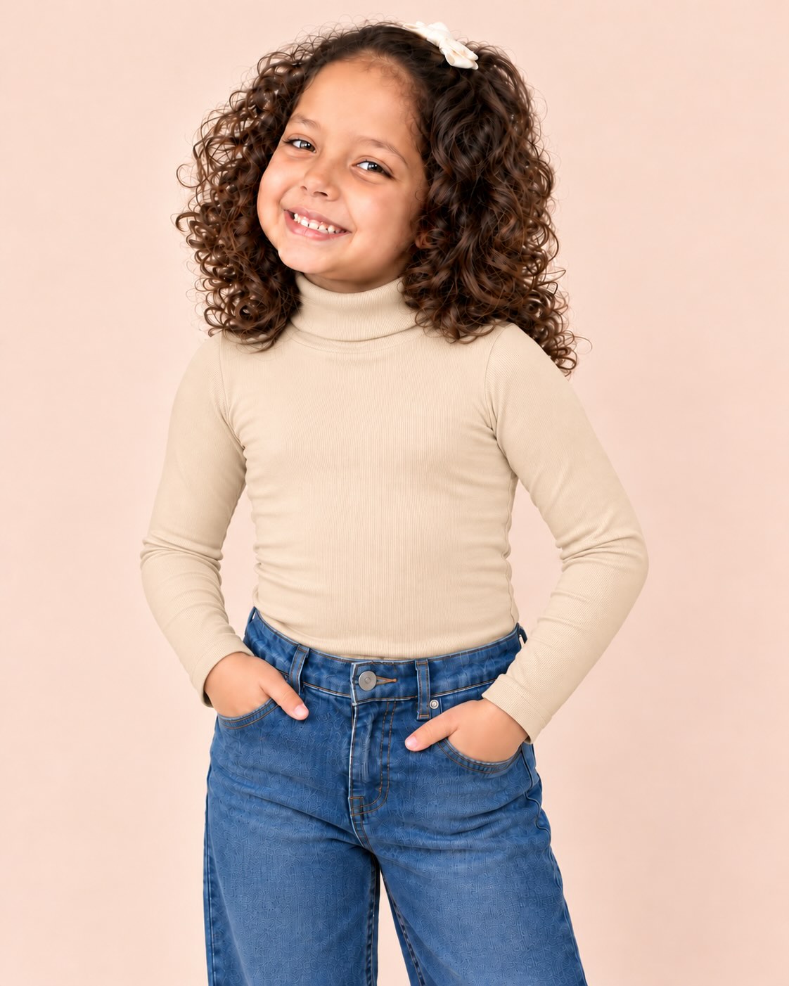 Manga Larga Cuello Alto Infantil