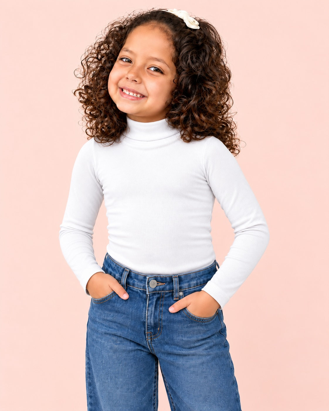 Manga Larga Cuello Alto Infantil