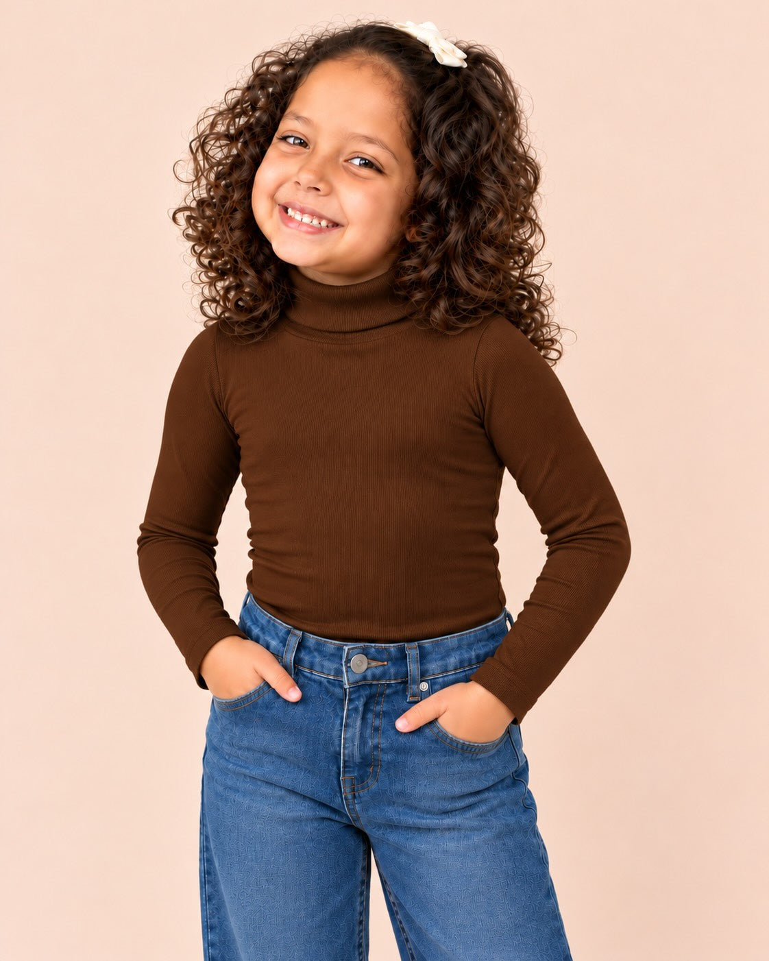 Manga Larga Cuello Alto Infantil