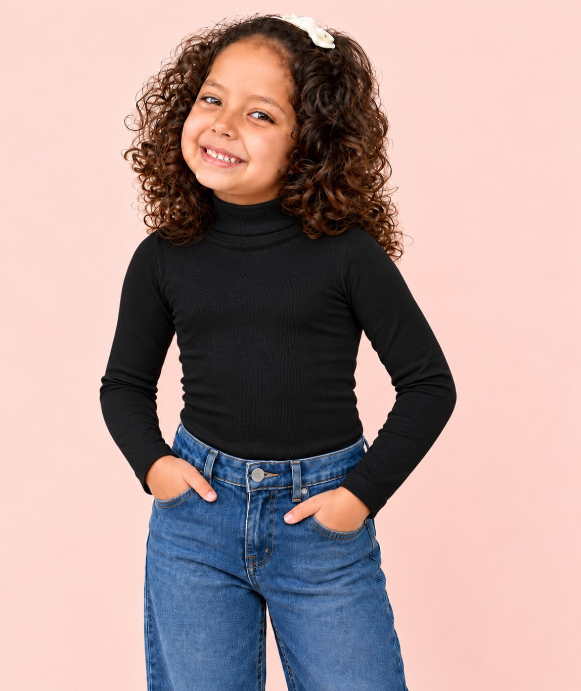 Manga Larga Cuello Alto Infantil