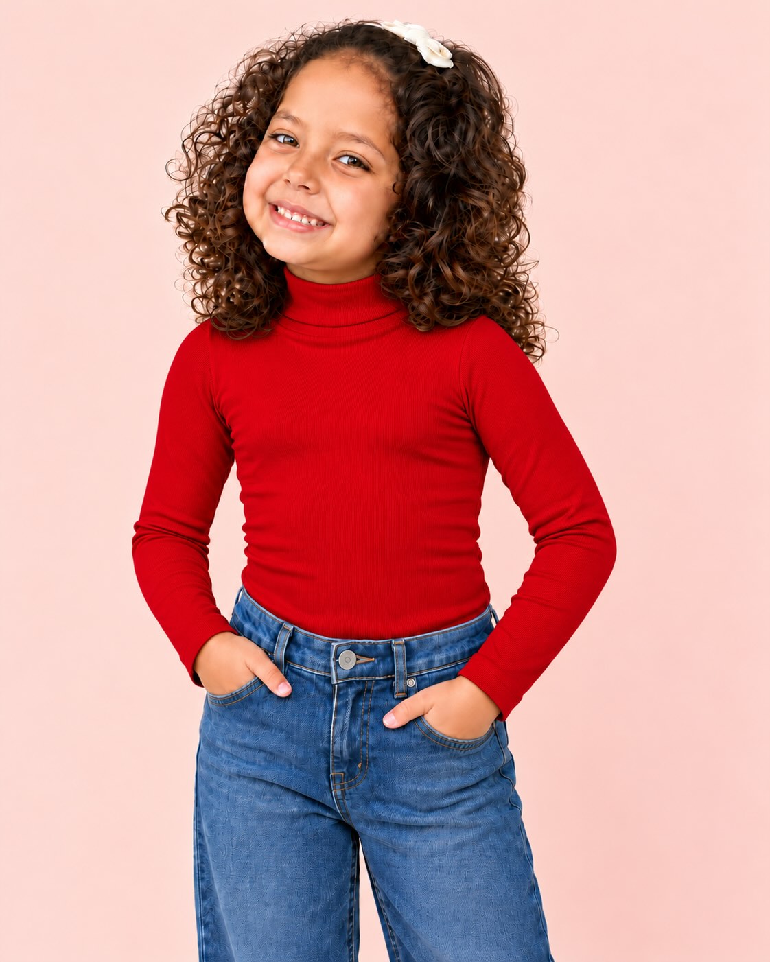 Manga Larga Cuello Alto Infantil