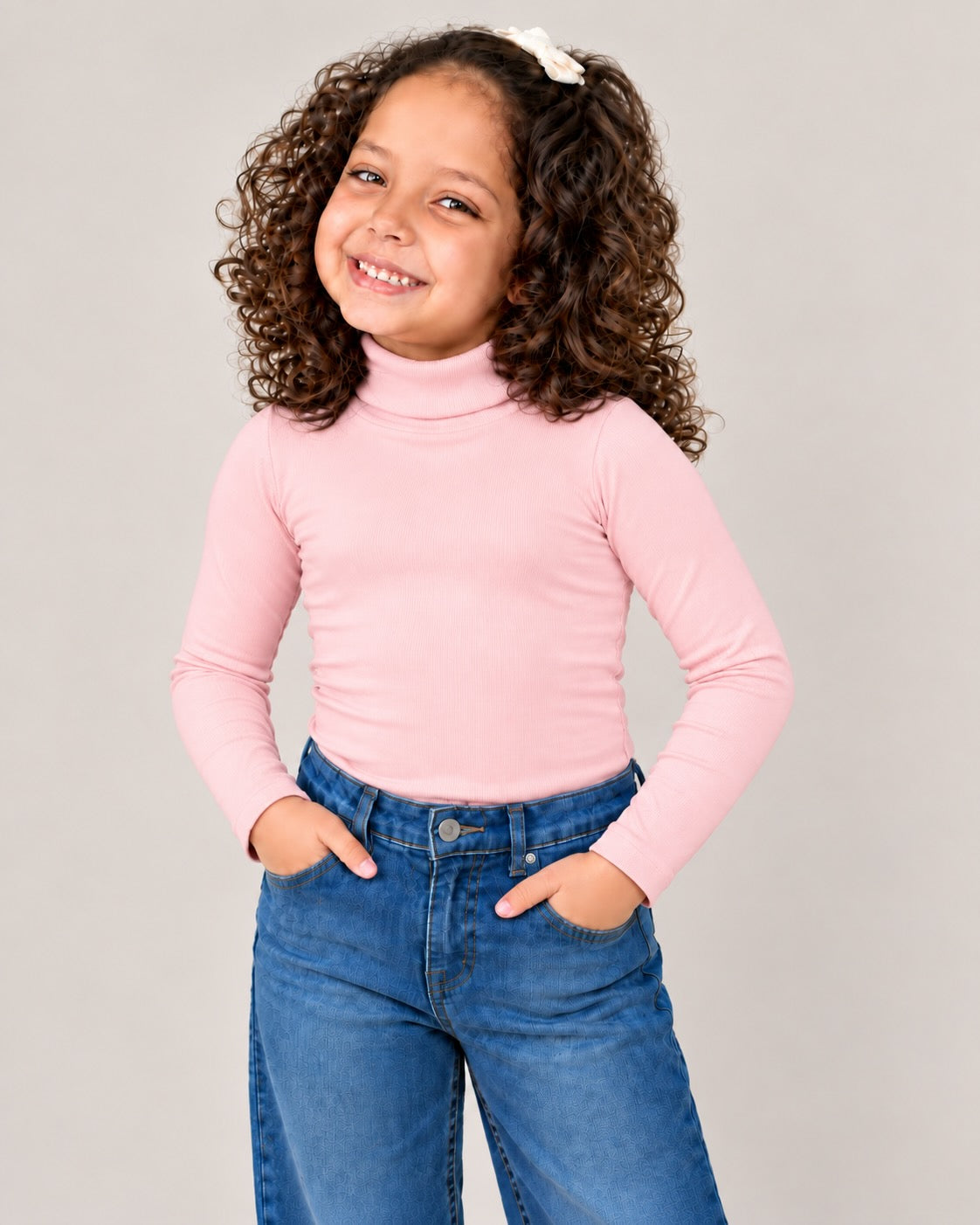 Manga Larga Cuello Alto Infantil