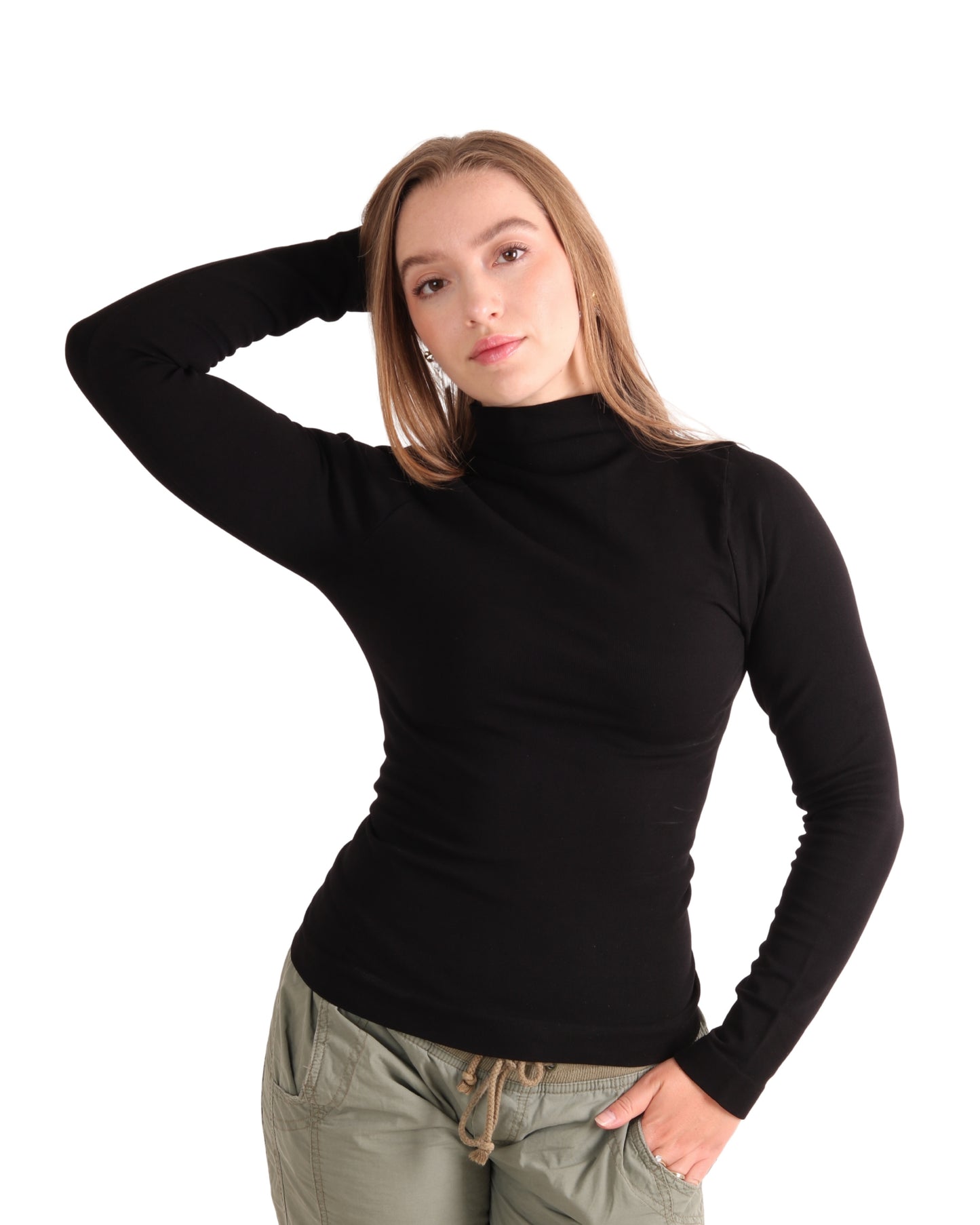 Manga Larga Cuello Alto