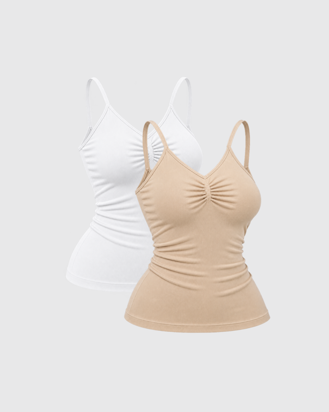 Pack de 2 Camisetas De Tirantes Cuello V