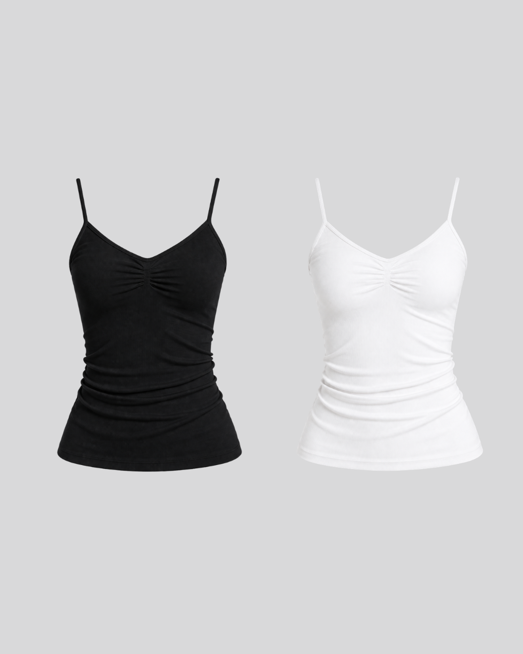 Pack de 2 Camisetas De Tirantes Cuello V