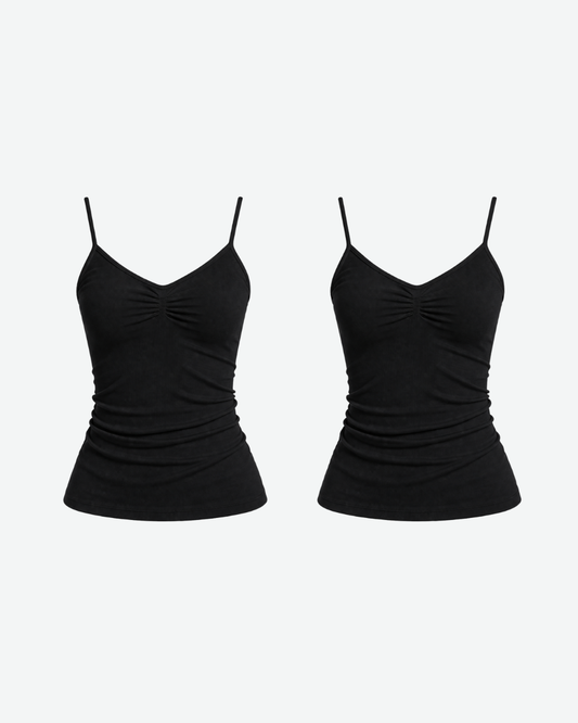 Pack de 2 Camisetas De Tirantes Cuello V