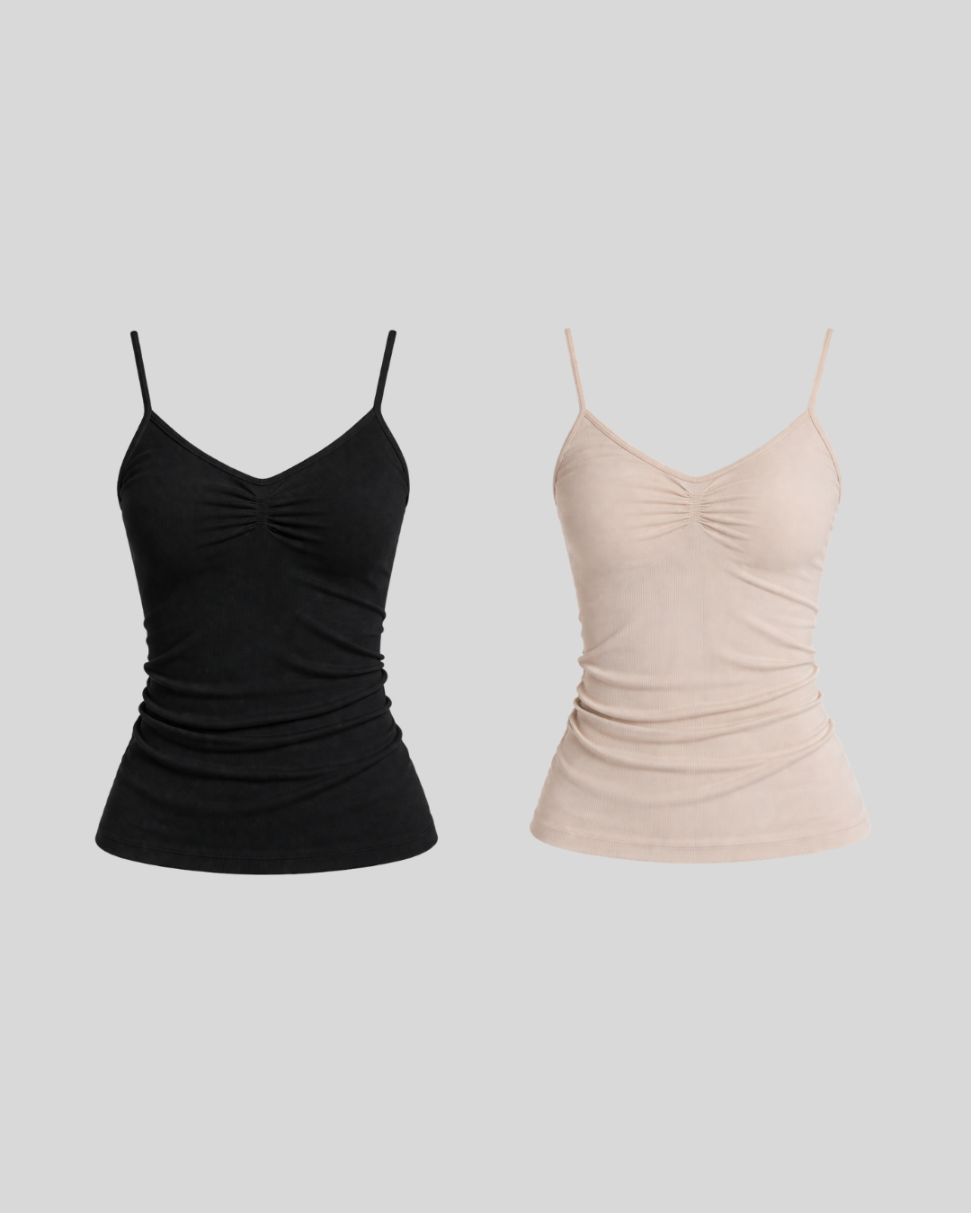 Pack de 2 Camisetas De Tirantes Cuello V