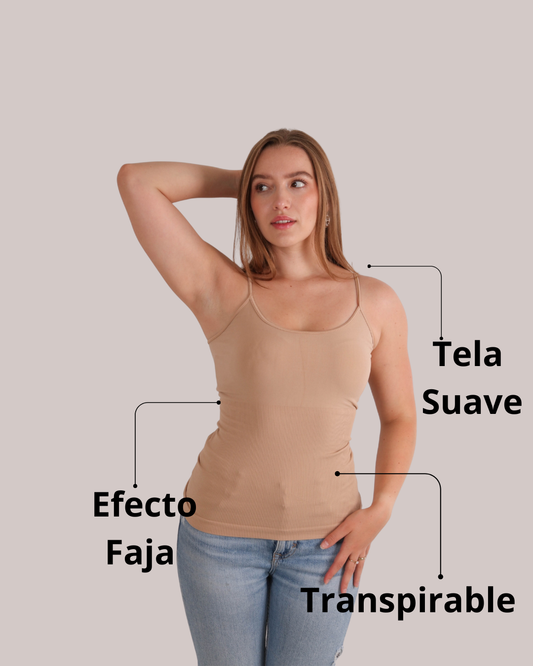 Camiseta De Tirantes Cuello Redondo